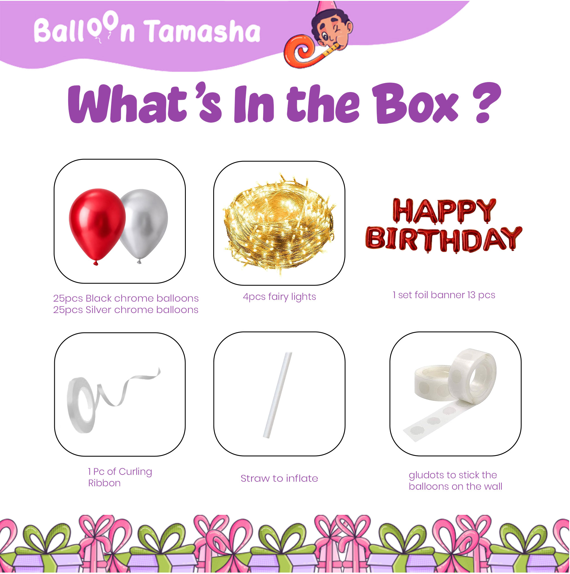 Fairy Lights Birthday Decoration Kit