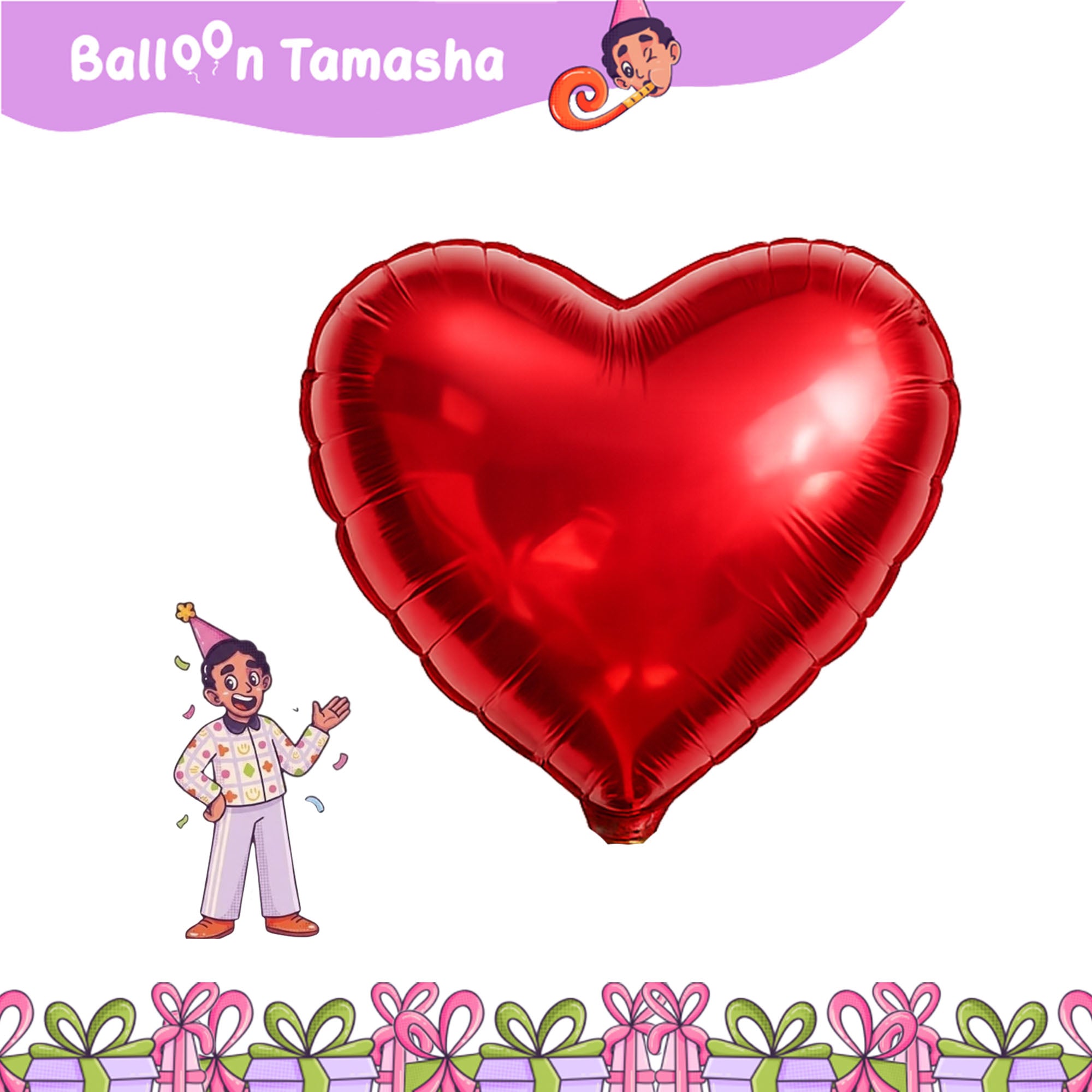 Heart shape foil