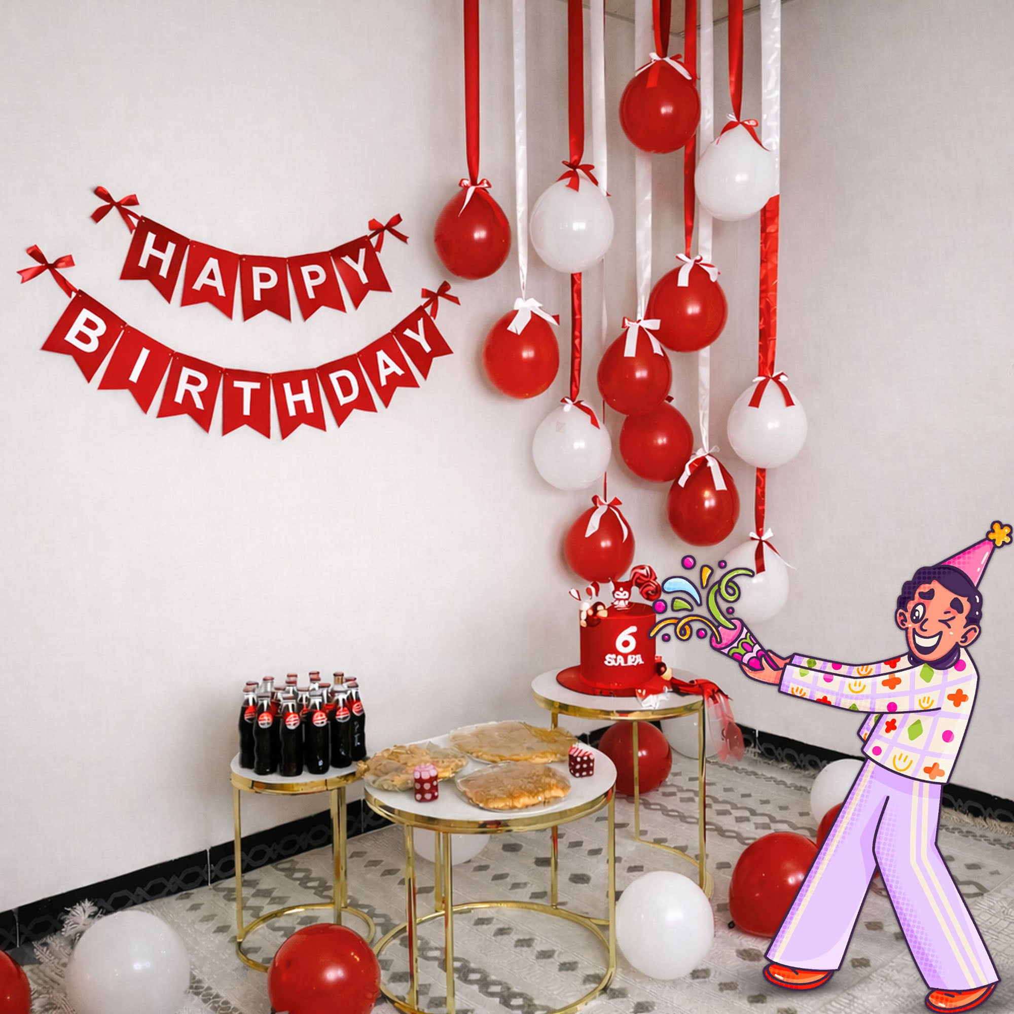 #Ribbons_Red & White