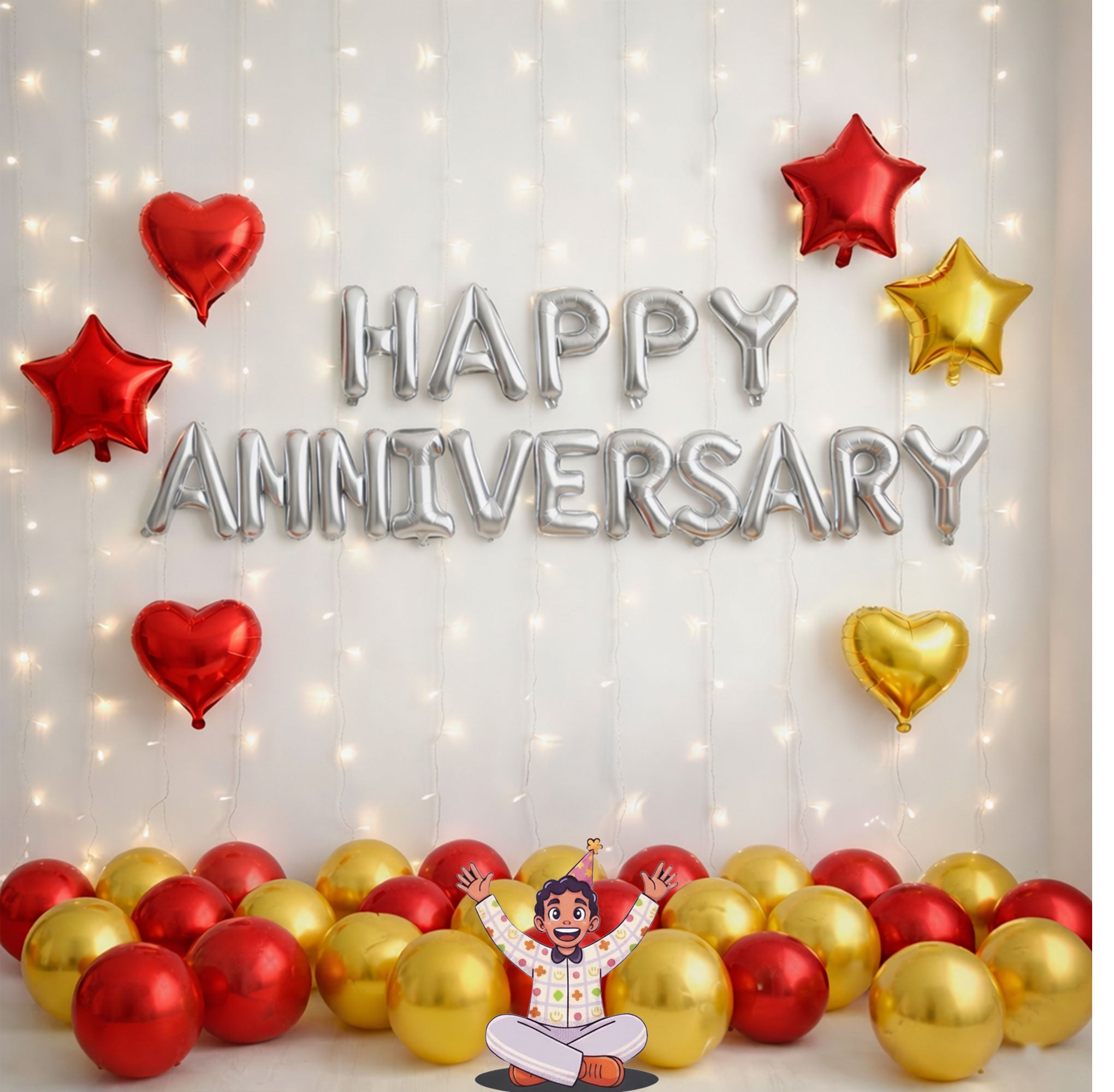 #color_Silver HA with Red & Gold Balloons