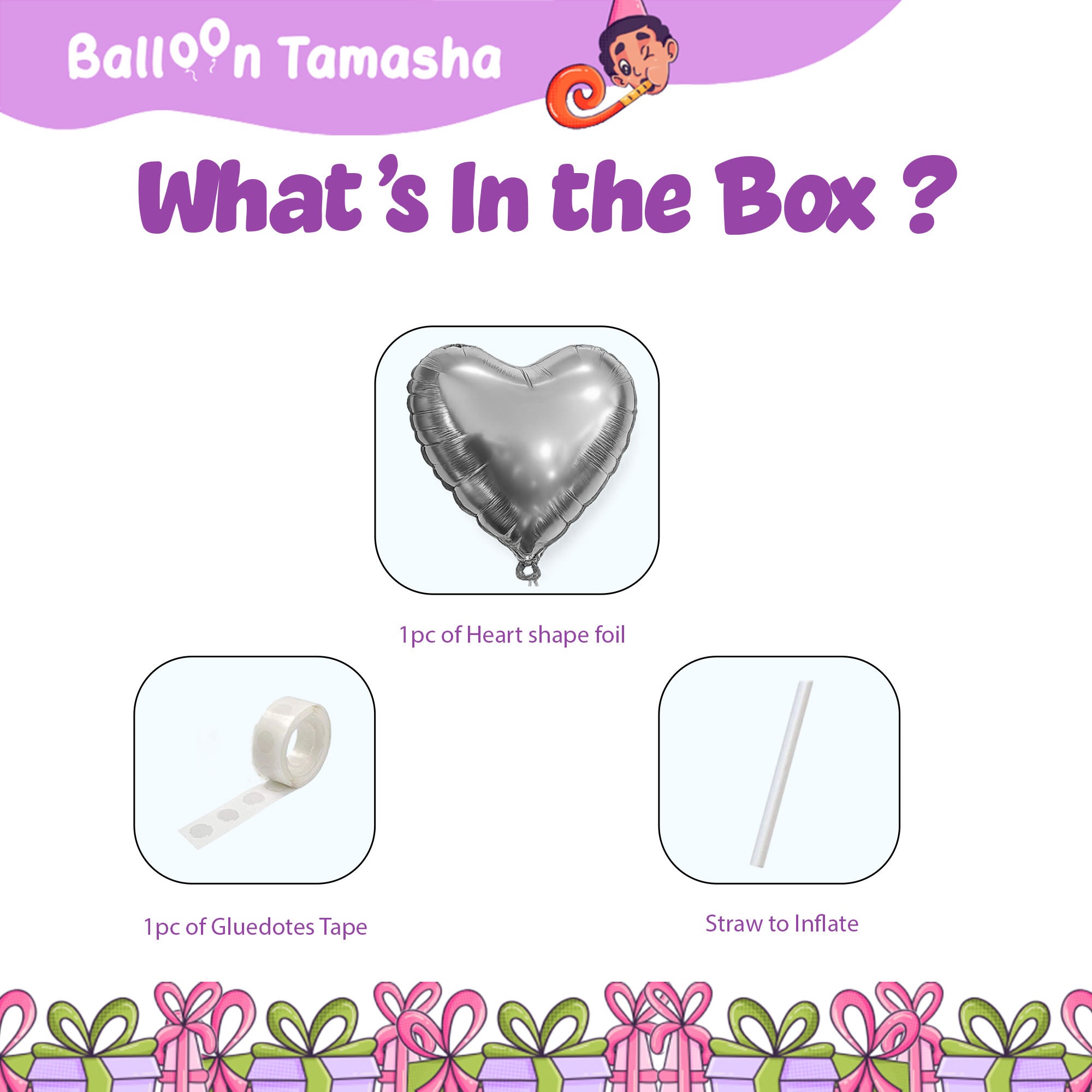 Heart shape foil